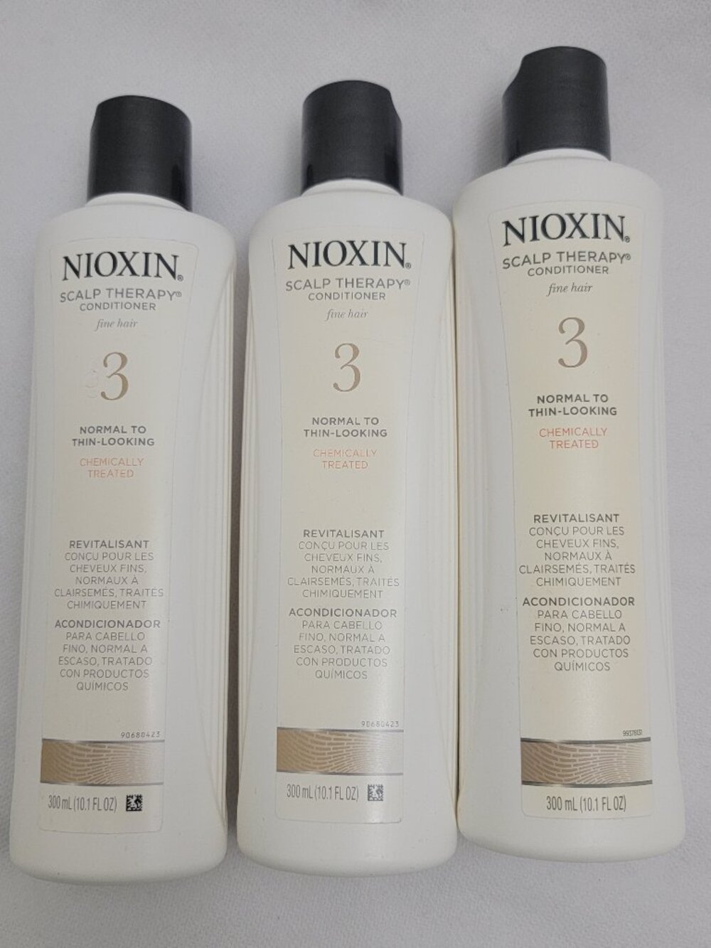 NIOXIN Scalp Therapy 3 Conditioner Fine Hair 10.1 OZ. X3 Normal to Thin Looking